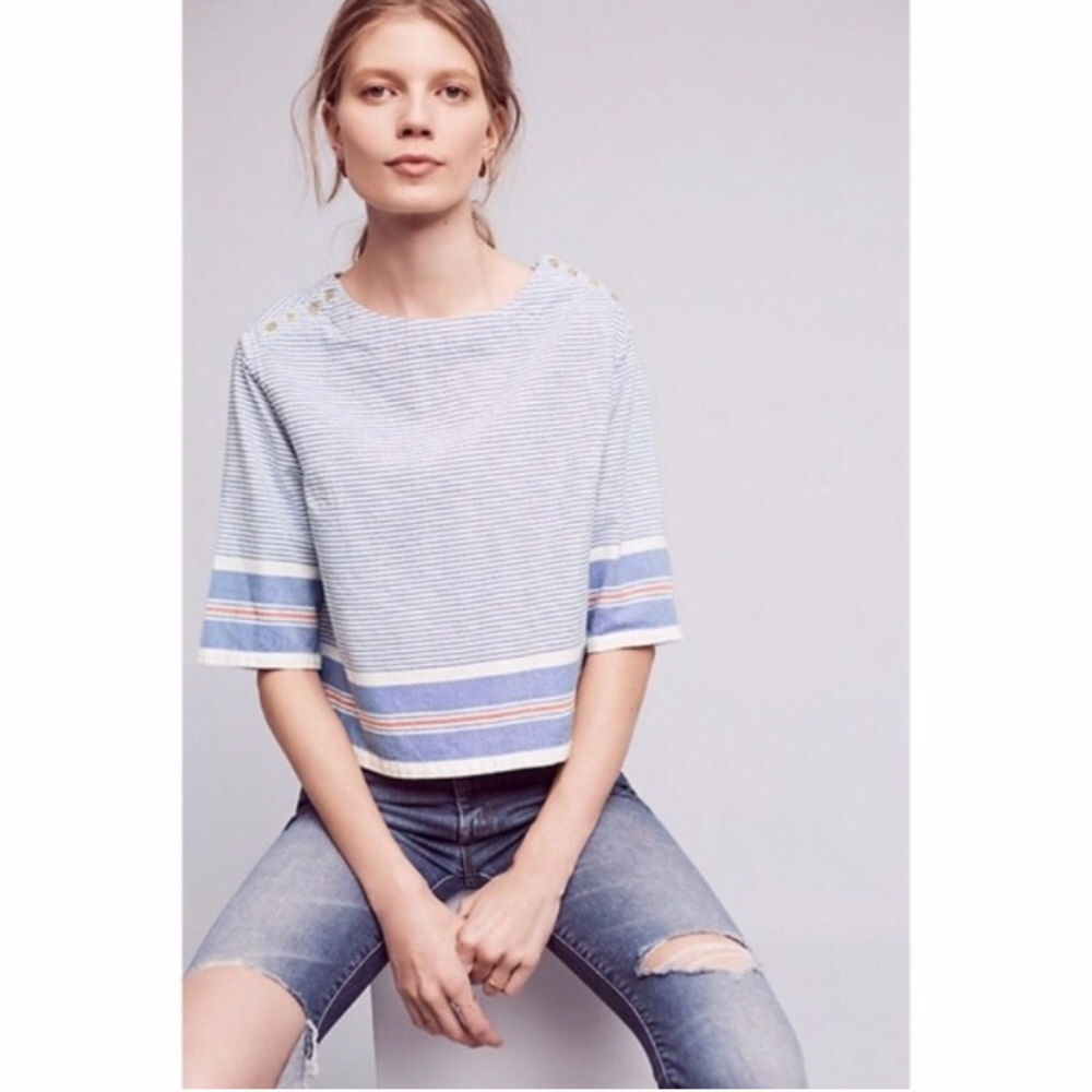 NWT Anthro Sullivan Stripe Top